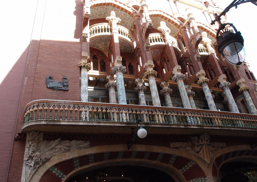 MKS_Barcelona_2011_160.JPG - Koncertsalen, Palau de la Música Catalana, som desværre var lukket for besøgende.